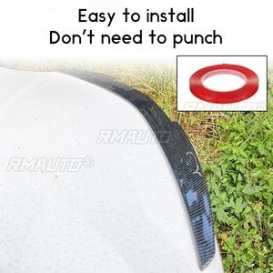 สปอยเลอร์หลังคาอเนกประสงค์ขนาด 115 ซม. สติ๊กเกอร์ติดรถยนต์ คาร์บอนไฟเบอร์ สปอยเลอร์ท้ายรถ สปอยเลอร์หลังคาทรง V แบบ DIY สำหรับตกแต่ง - Product Image 3