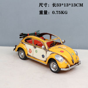 Modèle de voiture <span class=keywords><strong>Burago</strong></span> 1955 Beetle <span class=keywords><strong>1</strong></span>:<span class=keywords><strong>18</strong></span> Simulation de modèle de voiture classique en fer à l'échelle d'usine d'origine - Product Image 6