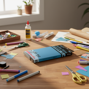 Carta Velina Blu Ilan 50x66 Cm Nacarato per Lavori Artigianali - Product Image 2