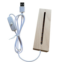5V USB-A auf verzinntes Kabel mit EIN/AUS-501-Druckschalter-Verlängerungskabel für Neonreklame, Nachtlicht, LED-Streifen, Schreibtisch- und Pflanzenlampe