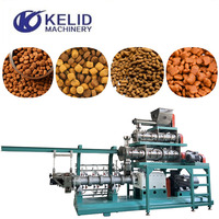 Ligne de production entièrement automatique d'aliments pour chiens de la marque KLD, extrudeuse de transformation d'aliments secs, machine de fabrication 300 kg/h