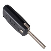 3 düğmeli sormak 433MHz katlanır uzaktan anahtar Fob Citroen 41a 46 çip HU83 VA2 Citroen & Peugeot araçlar için 0536 modu