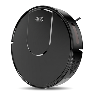 Aspirateur robot intelligent noir élégant avec fonctions 3-en-1 : balayage, lavage et aspiration, contrôle par application, recharge automatique pour sols durs et poils d'animaux - Product Image 1