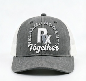 Casquette de baseball unisexe personnalisée brodée, style camionneur, gris délavé, maille respirante, réglable, pour l'extérieur et les loisirs - Product Image 1