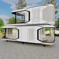 Maison capsule modulaire en acier écologique Guose, design moderne, imperméable, pour hôtel et camping