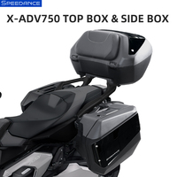 Soporte para Maletas Laterales de 50L, 33L y 26L, para Motocicleta Honda XADV750, Juego de Tres Maletas Laterales y Maleta Trasera