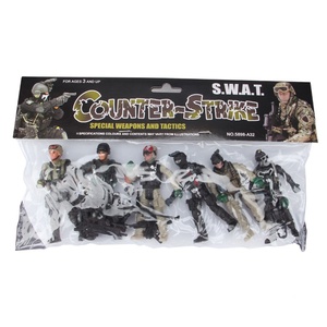 Figurine articulée en plastique transfrontalière, modèle de soldat militaire de 10 cm avec armes, <span class=keywords><strong>jouet</strong></span> pour garçon - Product Image 4