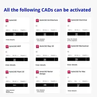 Para Autodesk CAD, Software Original Oficial, Número de Serie, Activación por Correo Electrónico, Autorización 2018-2026 para Versión de Internet, Disponible