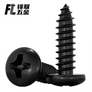 Tornillos Autorroscantes de Cabeza Phillips Negros de Acero Inoxidable 304 Fenglian M1 M6 de Cabeza Redonda para Uso Industrial - Product Image 4