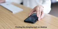 Chargeur sans fil invisible à charge rapide 10W OTP OVP pour bureau, OEM ODM, sans autocollant de table pour mobile