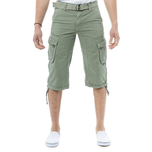 Pantalones Cortos Cargo de Lona Deportivos Casuales para Hombre, Diseño Personalizado, Patrón Sólido, Pantalones Cortos de Verano de Alta Calidad, Transpirables, Largos hasta la Rodilla - Product Image 1