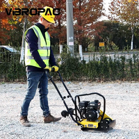 Compacteur de plaques vibrant portatif diesel OEM 3HP G154 Mini Forward Earth, 89 kg, neuf, certifié CE, accepte les designs personnalisés