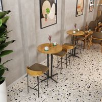 Ensemble table et chaises pour salon de thé, snack, fast-food, café, style moderne et simple, pour restaurant de hamburgers, stand commercial