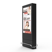 Kiosque d'information LCD extérieur Système Android Totem d'affichage numérique étanche et haute luminosité pour lecteur multimédia publicitaire