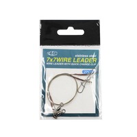 Selco 7*7 18-30cm 9-30KG Ligne de pêche au saumon en titane tressé haute résistance avec émerillon à clip 2 pièces/paquet