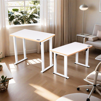 Bureau debout intelligent de luxe, réglable en hauteur, à double moteur, moderne, multifonctionnel, avec 4 pieds en fer