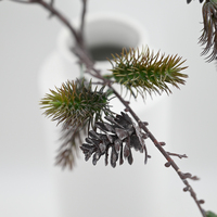 Plante artificielle de haute qualité de 110 cm, Setaria Viridis et cône de pin, effet toucher réel, pour la décoration de mariage, de maison et de fête