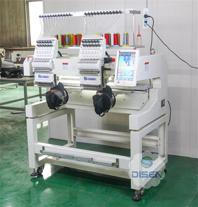 DISEN Automatic NEW Professional High Speed 1200rpm Sewing Cap Embroidery <b>Machine</b> Used Computerized 2 Head Embroidery <b>Machines</b> - Product Image 2