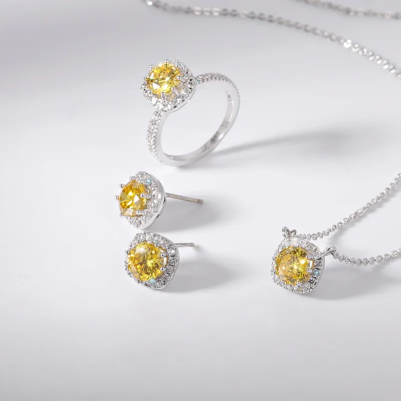 yellow crystal jewelry