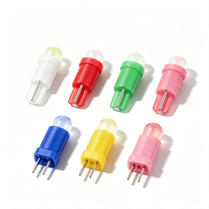 Ampoule LED COB T5 pour voiture, multicolores, blanc, rouge, vert, bleu, jaune, <span class=keywords><strong>rose</strong></span>, 12V, lampe de tableau de bord - Product Image 1