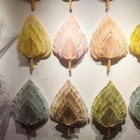 MC feuilles de palmier en gros personnalisé coloré véritable fleur séchée naturelle feuille de palmier pour la décoration de mariage à la maison
