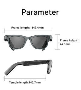 Kính thông minh AI <span class=keywords><strong>Camera</strong></span> 800W Pixels, quay video <span class=keywords><strong>1080P</strong></span>, gọi video, dịch thuật, trả lời câu hỏi, tính năng sạc Type-C, kính mát thông minh có <span class=keywords><strong>camera</strong></span> - Product Image 2