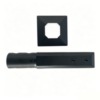 Spigots de balustrade en verre de haute qualité en acier inoxydable noir moderne 2205 pour terrasses, escaliers et balcons