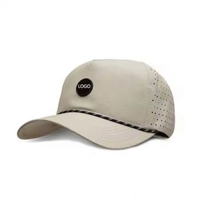 Gorra Deportiva de 5 Paneles con Logotipo Bordado Personalizado, Gorra de Béisbol y Golf con Perforaciones Cortadas con Láser - Product Image 5