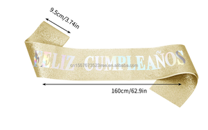 عيد ميلاد سعيد وشاح بريق مع احباط للحلوى 16 ، 18 21 25 30 40 50 Bday الحزب - Product Image 5