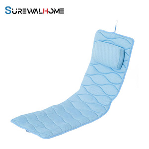SUREWALHOME Cuscino Ergonomico Lungo <span class=keywords><strong>per</strong></span> Vasca da Bagno, Cuscino <span class=keywords><strong>per</strong></span> <span class=keywords><strong>Doccia</strong></span> ad Asciugatura Rapida, Supporto <span class=keywords><strong>per</strong></span> Collo e Schiena, Poggiatesta <span class=keywords><strong>per</strong></span> Bagno - Product Image 1