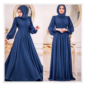 Muslimische V-Ausschnitt Abaya für Frauen, islamisches Falten kleid, Wischen Kaftan, neueste Designs, Mode, hohe Qualität, 2021