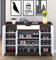 AILICHEN Meuble de rangement de chaussures extensible en bois moderne et minimaliste Mobilier de maison imperméable pour le salon et la salle à manger Utilisation en entrepôt