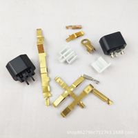 IEC C14 queue cadre intérieur pied en cuivre support de prise d'alimentation à trois cœurs extension de borne C14 Plug Insert mâle et femelle noir