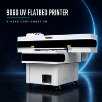 Imprimante à plat UV WorldColor 9060 avec 4 têtes d'impression I3200-U1 pour l'impression de badges en TPU par estampage à chaud
