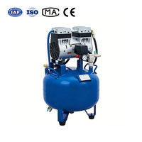 Compresseur d'air vertical silencieux sans huile professionnel 2EW-35L pour usage dentaire 35L