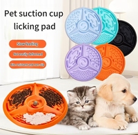 Gamelle anti-glouton en silicone pour chien, pliable, avec ventouse, écologique, étanche, pour voyage, favorise la digestion, pour aliments humides et croquettes, chats et chiens