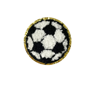 Parches Termoadhesivos de Fieltro No Tejido Ecológico con Temática de Fútbol de Dibujos Animados, Parches 3D con Agujeros, Pegatinas de Tela con Formas Personalizadas, Lentejuelas para Ropa Deportiva - Product Image 2