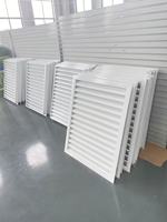 Lames d'ombrage fixes extérieures en aluminium anti-tempête et anti-pluie, 1,0 mm/1,2 mm, avec moustiquaire, durables et écologiques