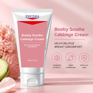 Crème de chou biologique naturelle apaisante pour les seins, avec logo personnalisé, pour les mamans qui allaitent, soulage les seins enflés et douloureux. - Product Image 2