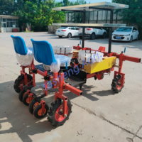 Machine à semer et repiquer les légumes agricoles, entraînée par la prise de force d'un tracteur 40 CV, boîte de vitesses, 2 rangs, pour oignons, piments, tomates