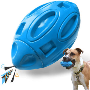 Juguetes Chirriantes para Perros Mordedores Agresivos, Pelota de Goma para Cachorros con Chirriador, Casi Indestructible, Juguete Duradero para Mascotas Kinghon KH-31190 - Product Image 4