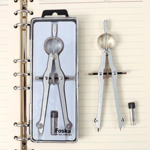 Compás Divisor de Alta Calidad Foska, Juego de Matemáticas de Estilo Geométrico, Compás de Dibujo de Metal Duradero para Estudiantes Escolares - Product Image 6
