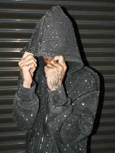 कस्टम पुरुष स्ट्रीटवियर y2k गैंडे और स्वेटपैंट सेट के साथ - Product Image 5