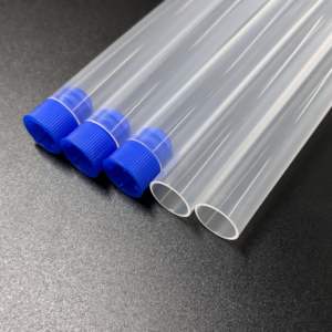 15*100mm 16*100mm PP PS Laboratuvar Kullanımı Plastik <span class=keywords><strong>Test</strong></span> Tüpü Mavi Kırmızı Kapaklı - Product Image 3