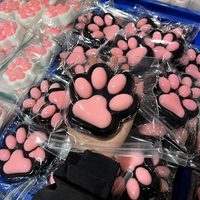 Paw de chat Kawaii 12 cm en TPR Mochi Squishy personnalisable, anti-stress, nouveauté, cadeau apaisant, accessoire sensoriel de bureau