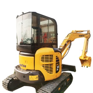 Original Komatsu PC35 Excavator | Japan Built Second-<b>Hand</b> <b>Mini</b> Digger | Used Crawler Machine Auger Attachment Hydraulic Hammer - Product Image 1