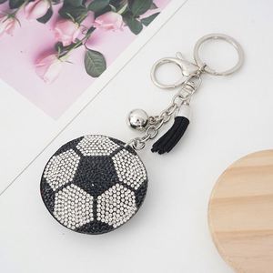 <b>Custom</b> Sports <b>Keychain</b> Supplier - OEM Diamond Baseball/Volleyball Keyring for Team Merchandise Promotional Tassel Charm - Product Image 4