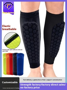 Protège-tibias <span class=keywords><strong>de</strong></span> football professionnel personnalisable, élastique, en nid d'abeille, avec <span class=keywords><strong>compression</strong></span> pour la protection des sports <span class=keywords><strong>de</strong></span> plein air - Product Image 5
