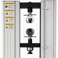 Machine d'essai universelle électronique de haute précision 50KN, contrôlée par ordinateur, pour testeur de traction, poignées à coin ISO ASTM, garantie 1 an