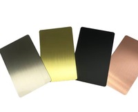 Hochwertige Gebürstete Silber-, Roségold- und Schwarze NFC 215 Chip Blanko NFC IC-Karten